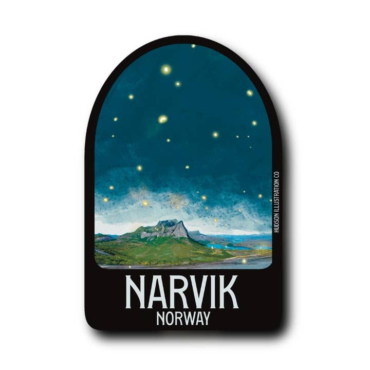 Narvik Norway Sticker/Magnet/Print/Postcard for wholesale by About Town Co