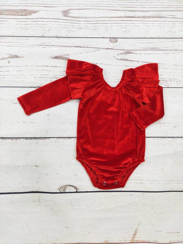 Baby Red Velvet Onesie for wholesale by sassy kids palace