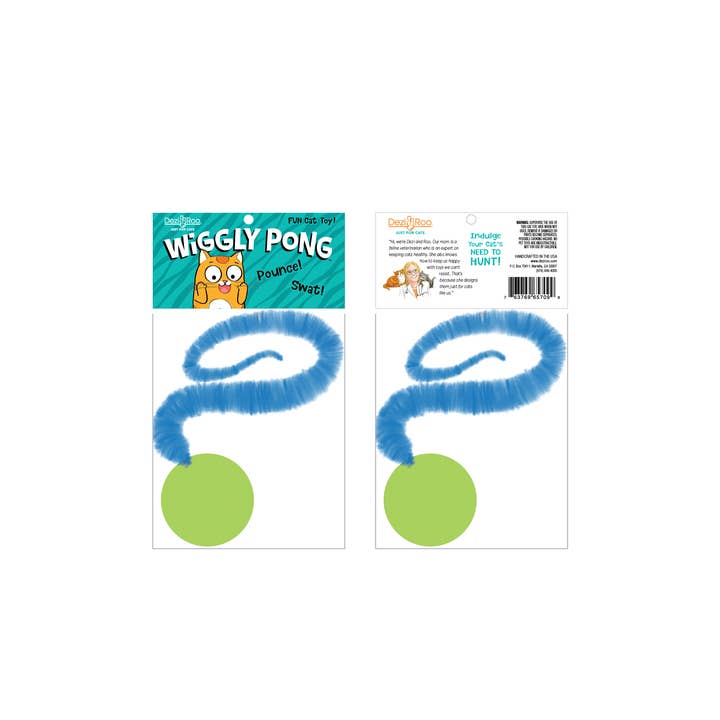 Dezi & Roo - Wholesale Pet Toy - Cat - Wiggly Pong - Cat Toy Plastic Pong Ball