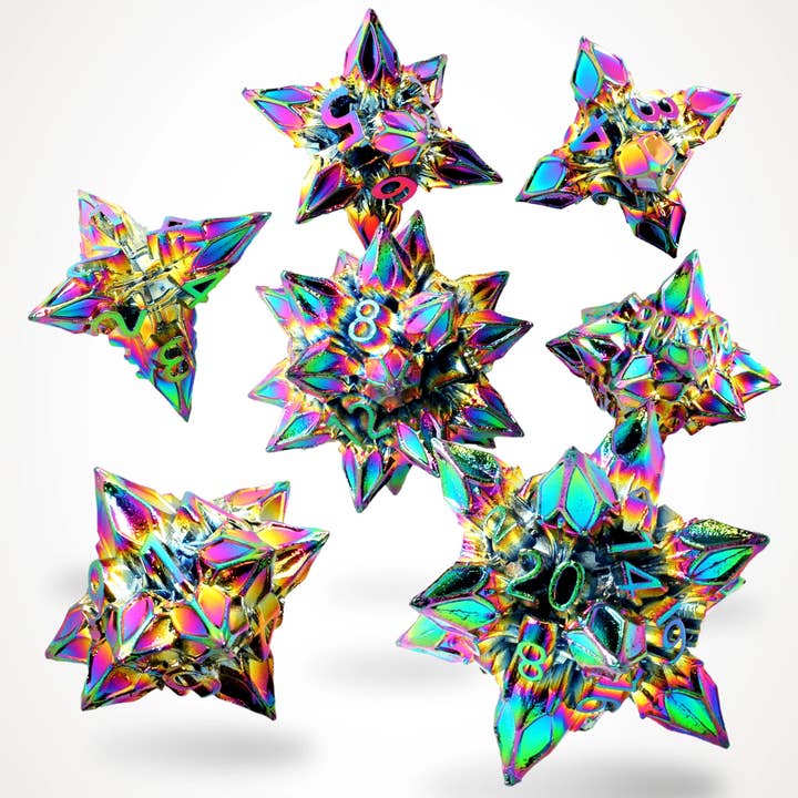 Kaotisk Bane Metal RPG Tärningsset för wholesale av GlassStaff