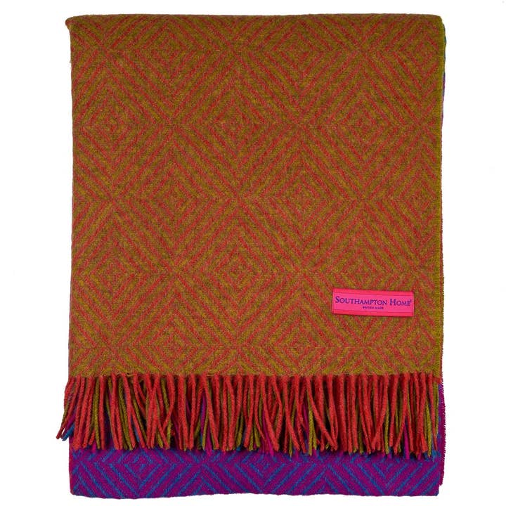 Prince of Scots – wholesale Prydnadsfilt – Southampton hem merino ull blocket kasta (lysande)5