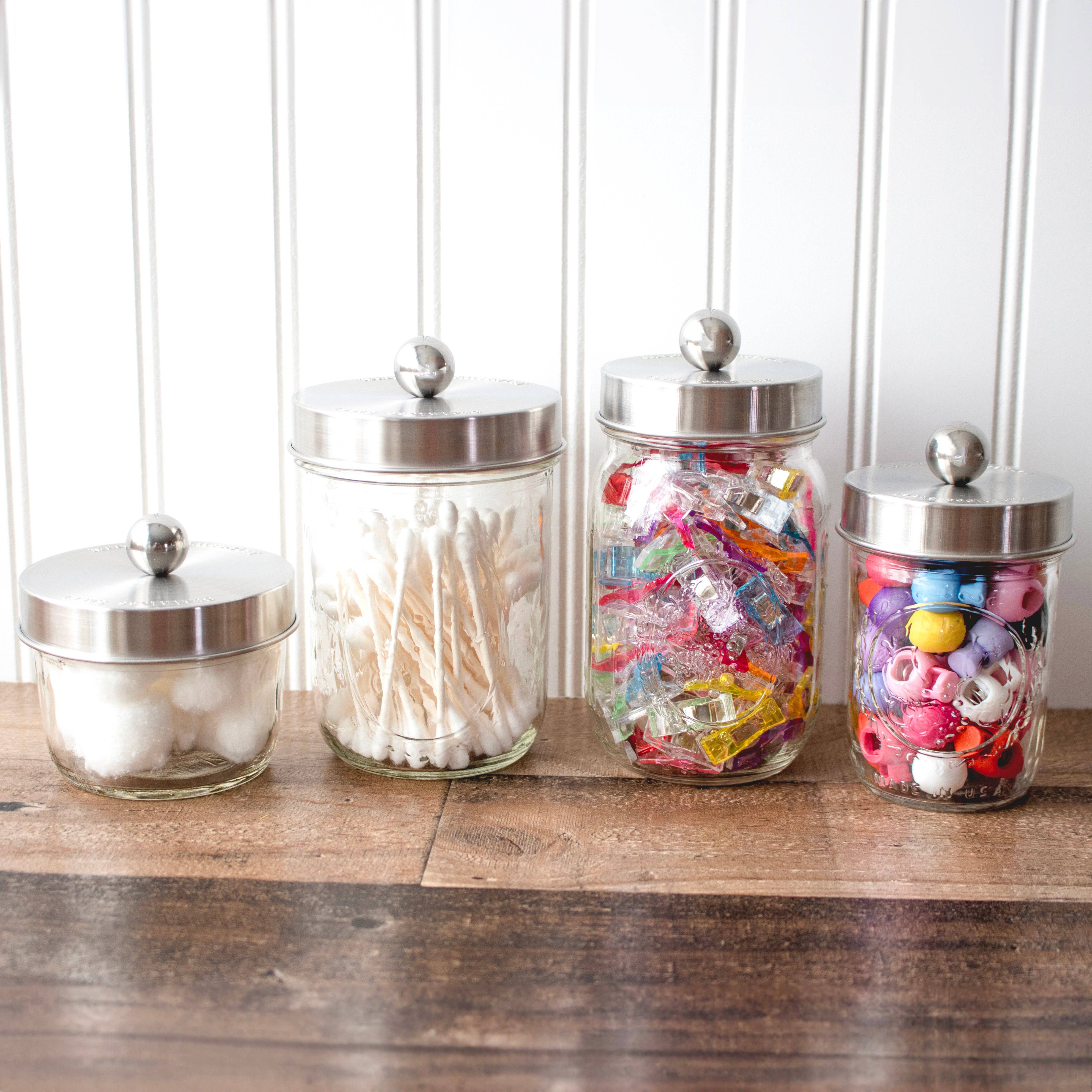 Mason Jar Lifestyle - Wholesale Canister - Apothecary Stainless Steel Lid for Mason Jars9