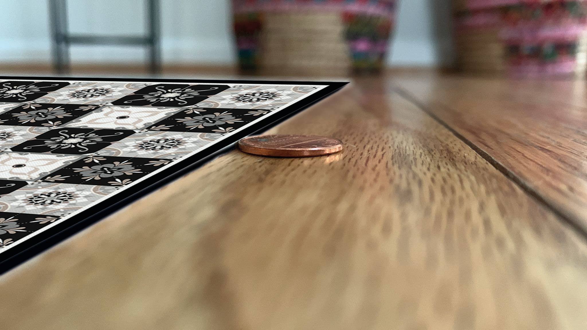 Davanti/Vía Deco Home - Vente Tapis de sol - Carreau de sol en vinyle Carreau gris classique6