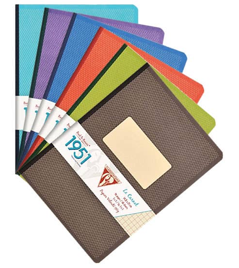 Exaclair - Vente Cahiers - Clairefontaine 1951 Carnet de notes en tissu - Assortiment - 5,75 x 8,251