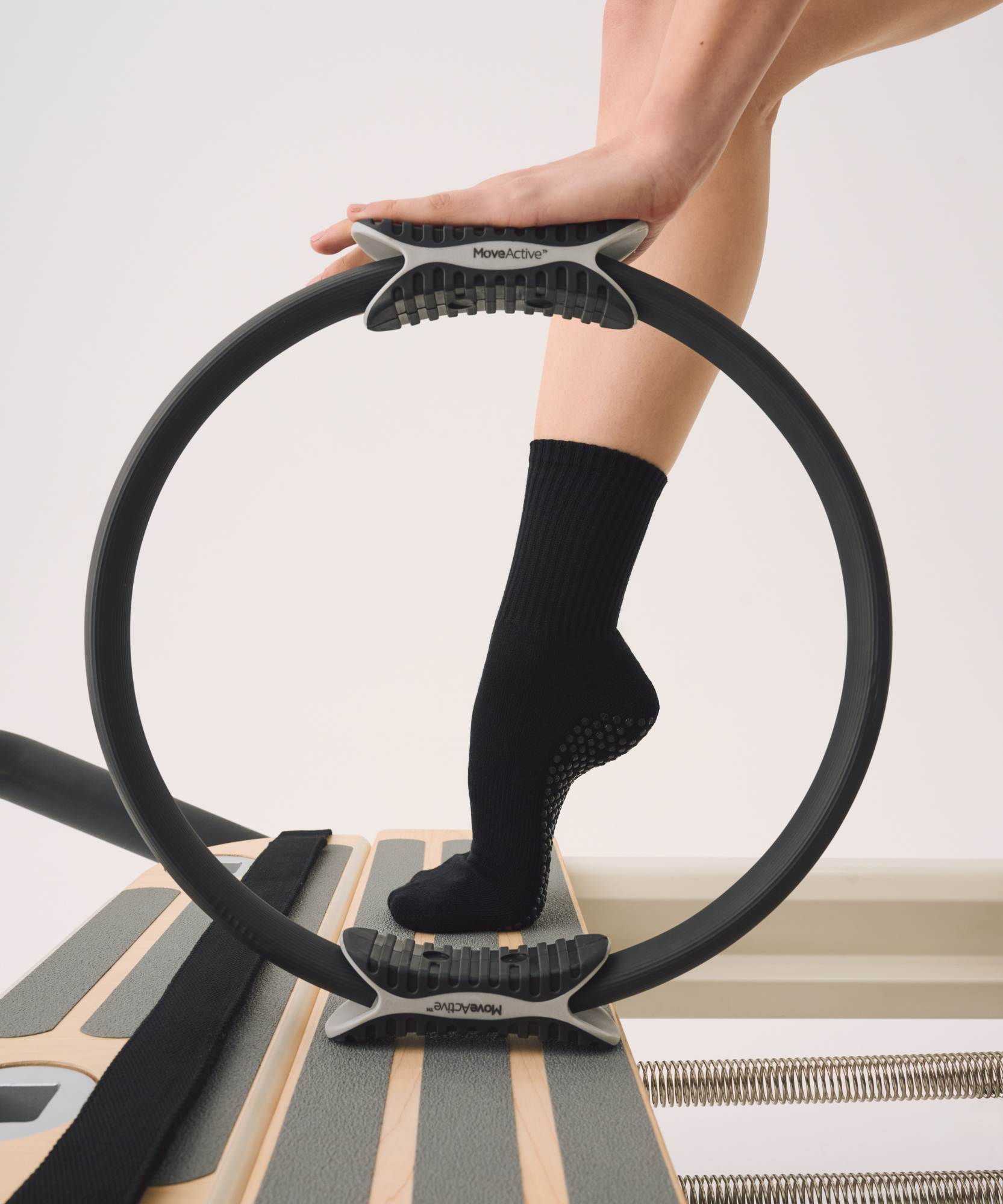 MoveActive - Wholesale Socks - Women's - Crew Grip Socks - Black3