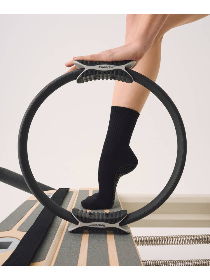 MoveActive - Wholesale Socks - Women's - Crew Grip Socks - Black3