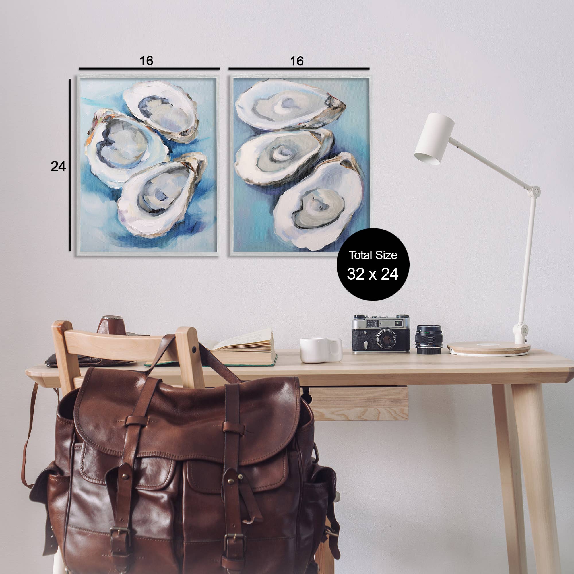 Stupell Industries - Vendita all'ingrosso Decorazione da parete - Bambini e neonati - Arte Incorniciata di Ostriche sul Mezzoguscio21