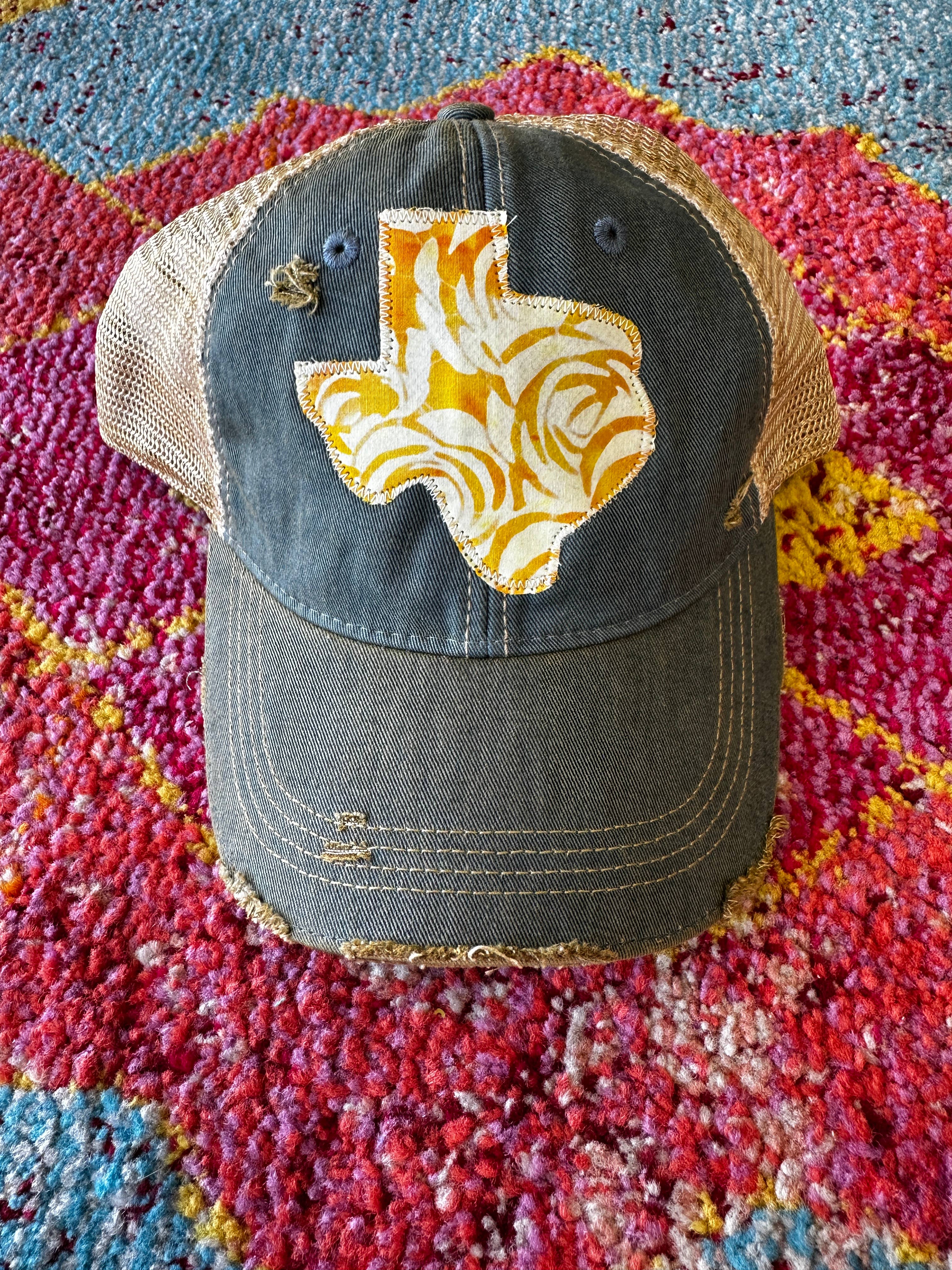 Sweet Texas Treasures - Wholesale Trucker Hat - Unisex - Yellow Rose Dirty Trucker Hat4