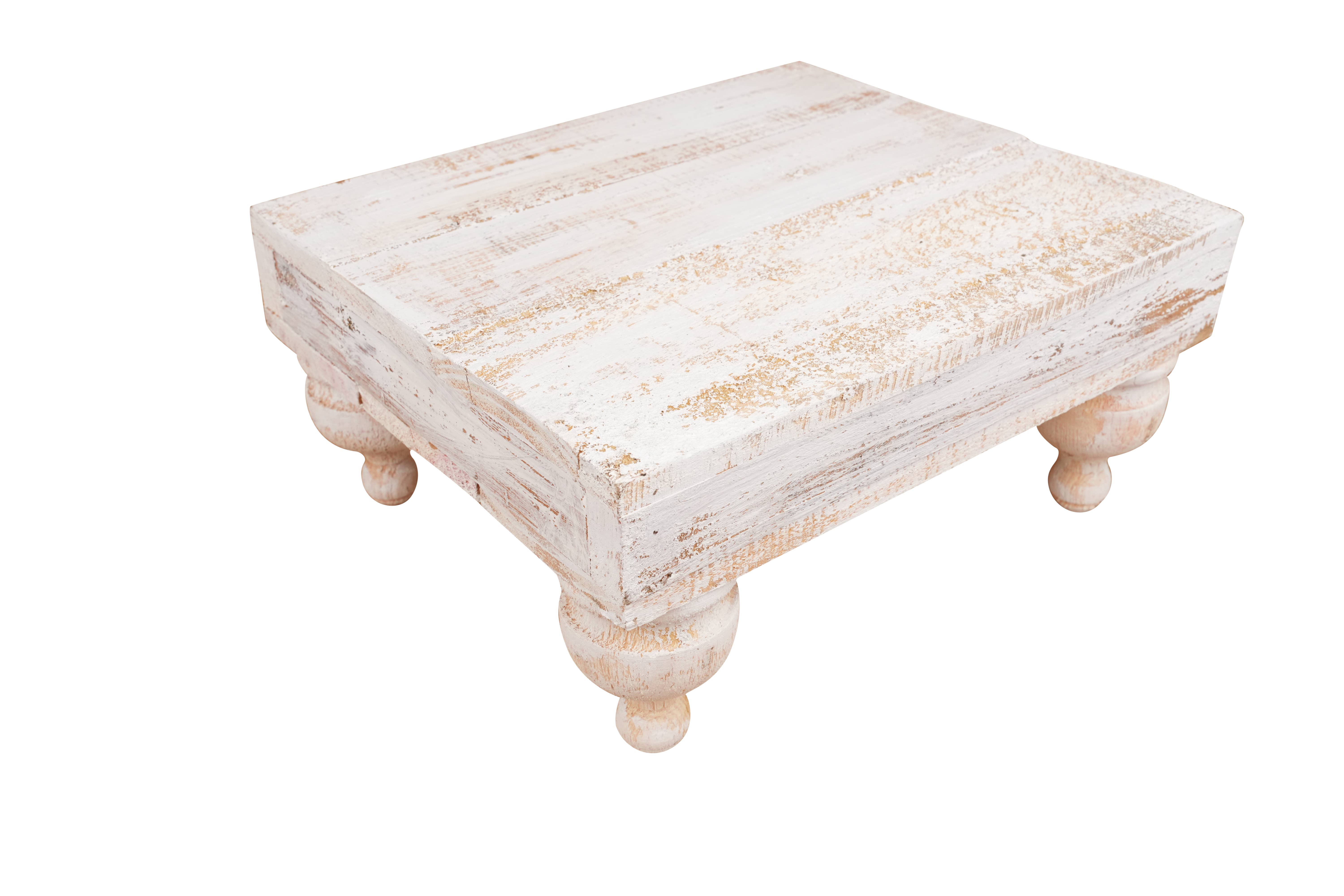 My Amigos Imports - Wholesale Retailer Display - Accessories -  Chula Cake Table Set-Display-Reclaimed Wood-Set 3-White
8