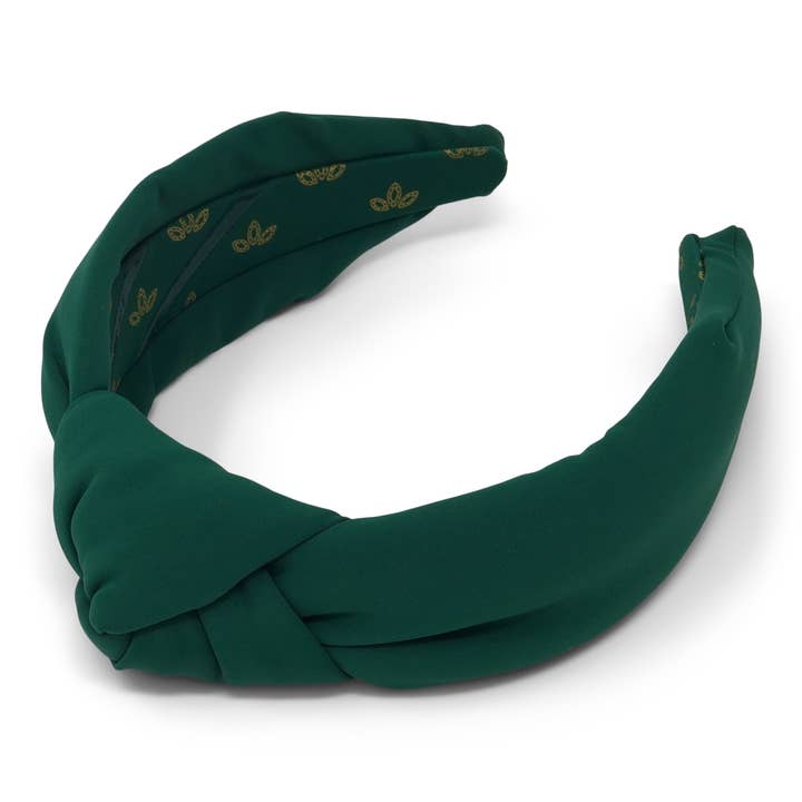 La Bella - Wholesale Fashion Headband - Women's - Ivy Green Neoprene Knotted Headband