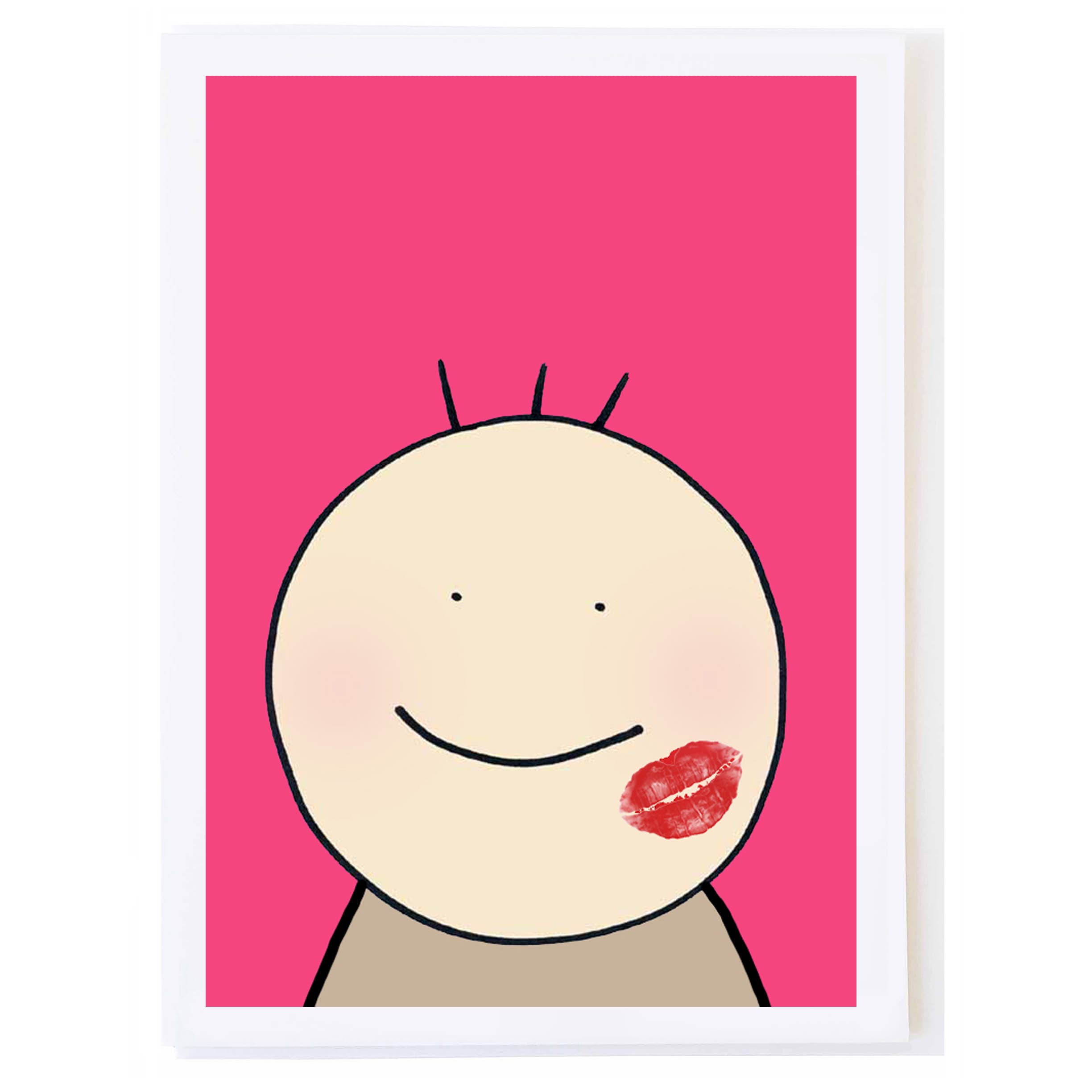 mollyOcards - Wholesale Love Card - Lipstick Kiss0