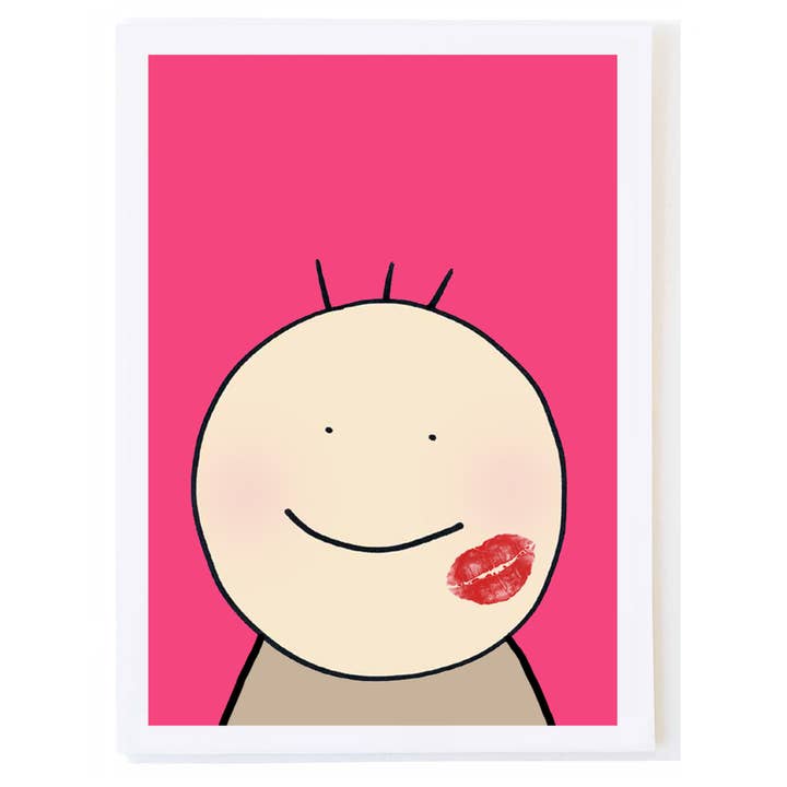 mollyOcards - Wholesale Love Card - Lipstick Kiss