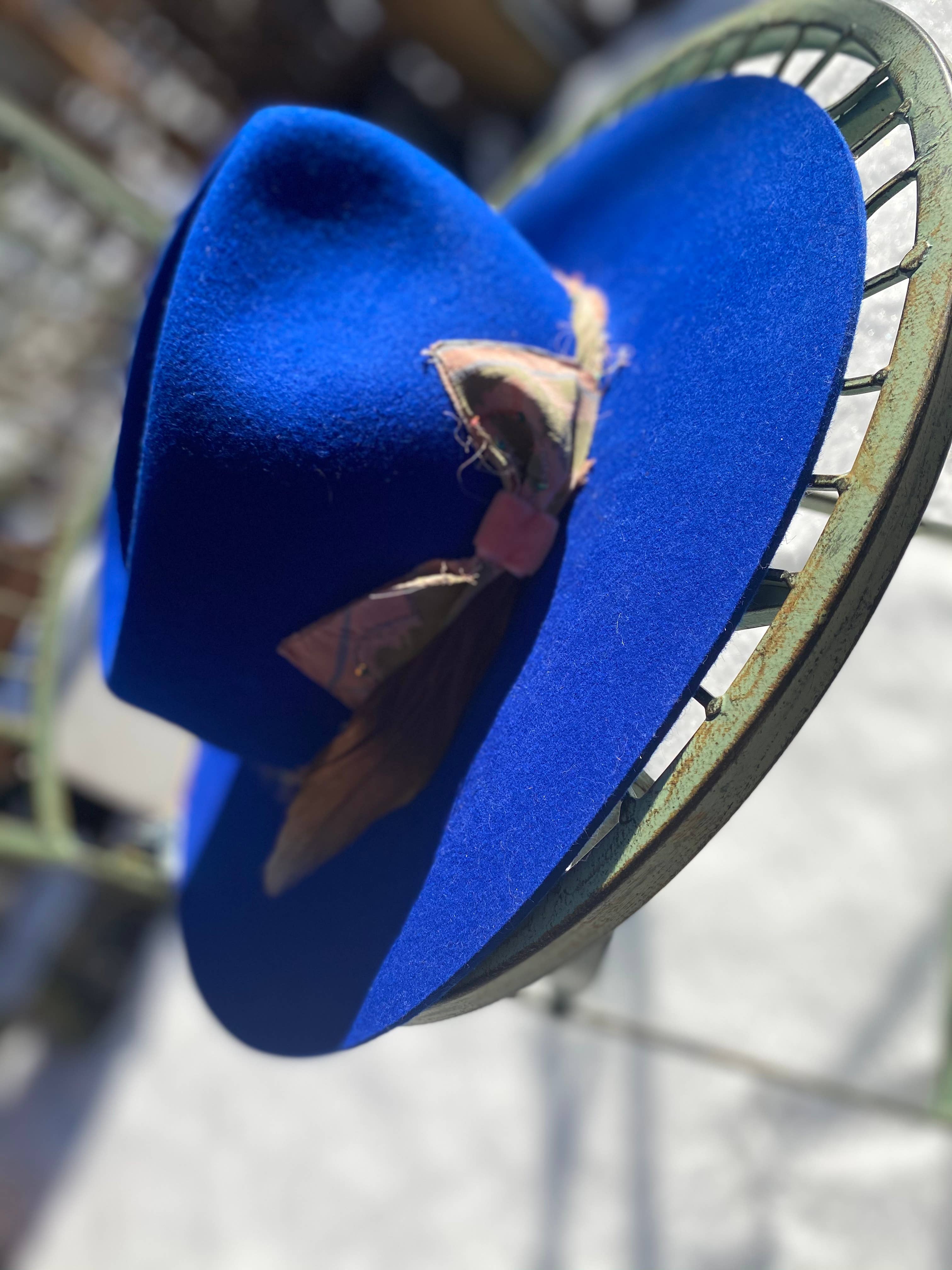 ByVlada - Vendita all'ingrosso Fedora - Donna - Jasper Fedora Blu Reale da Donna in Feltro di Pelo di Coniglio4