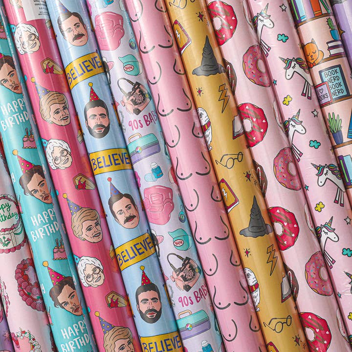 Brittany Paige - Wholesale Wrapping paper roll - Happy Birth-Tay Wrapping Paper Roll3