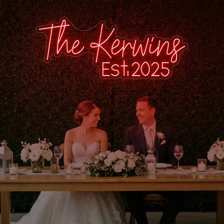 Light Your Way - Wholesale Neon Sign - Wedding Last Names Custom Neon Sign V55