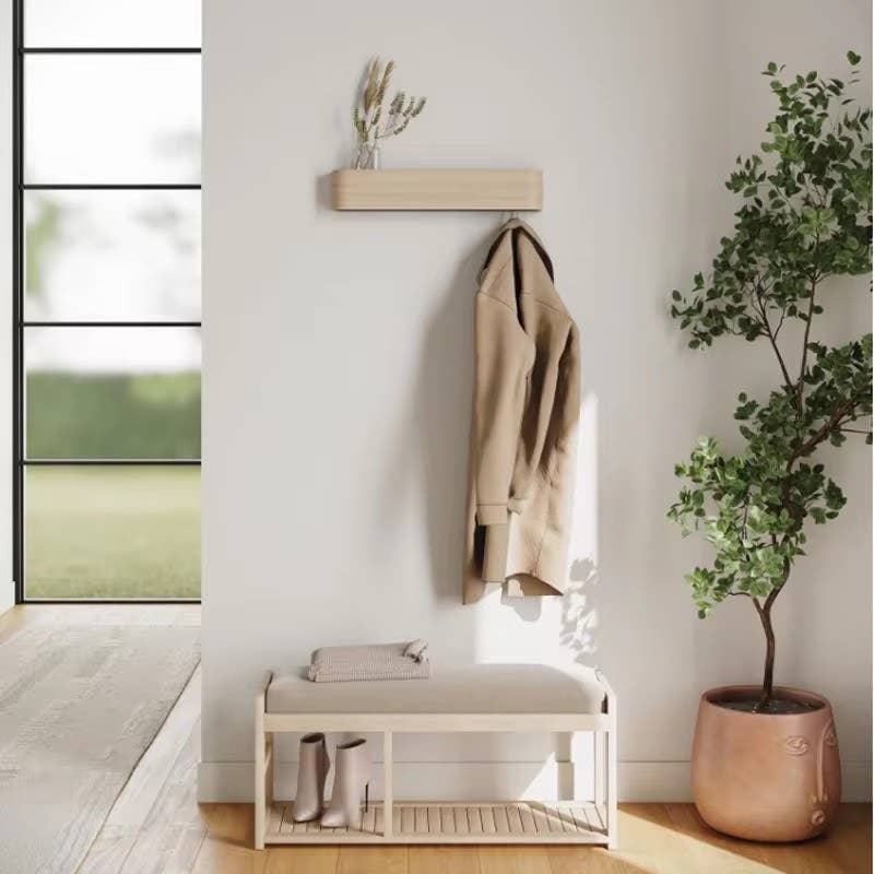 Delmar Decor - Wholesale Coat Rack - Floating Coat Rack & Shelf1