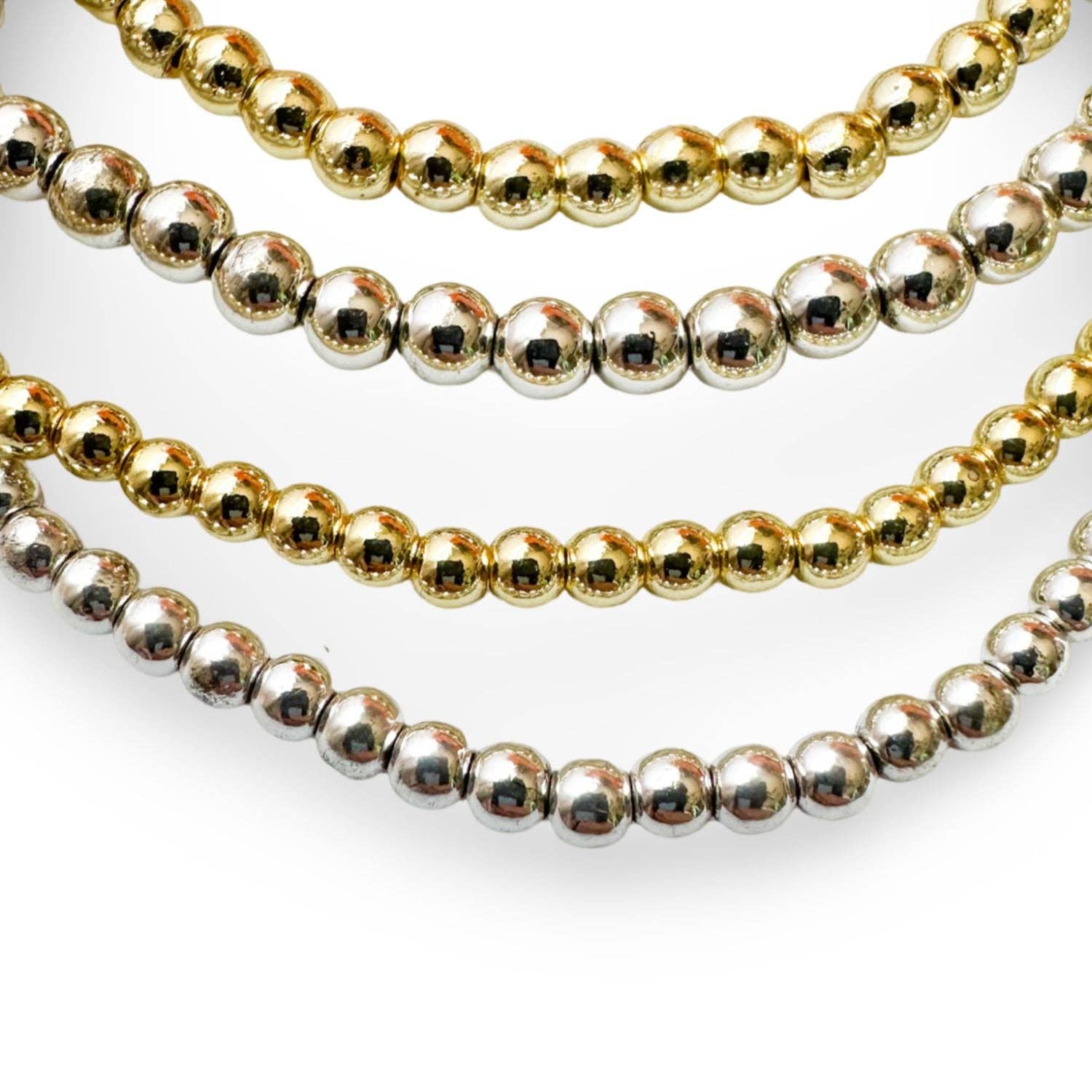 ETHICGOODS – wholesale Beaded bracelet – Gold PVD Stacker Bracelet3