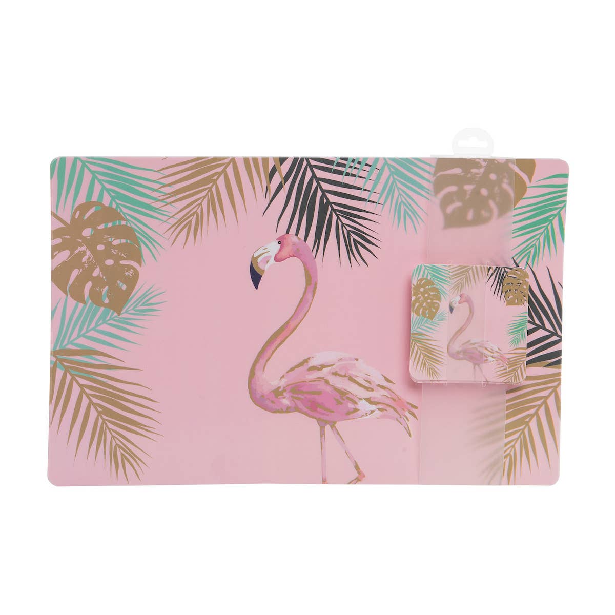 Beachcombers - Wholesale Placemat - SALE Flamingo Palms Placemat & Coaster Set0