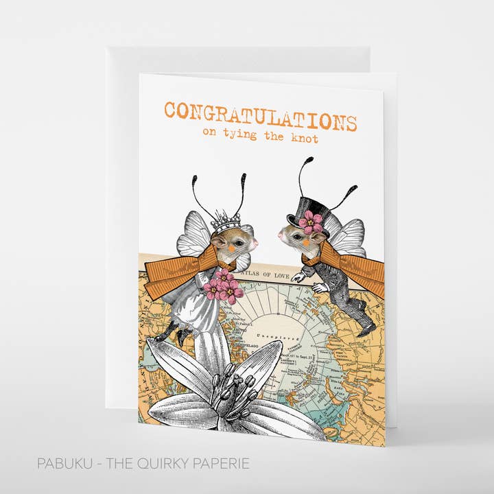 Knot Mrs & Mr | Wedding Card for wholesale by Pabuku