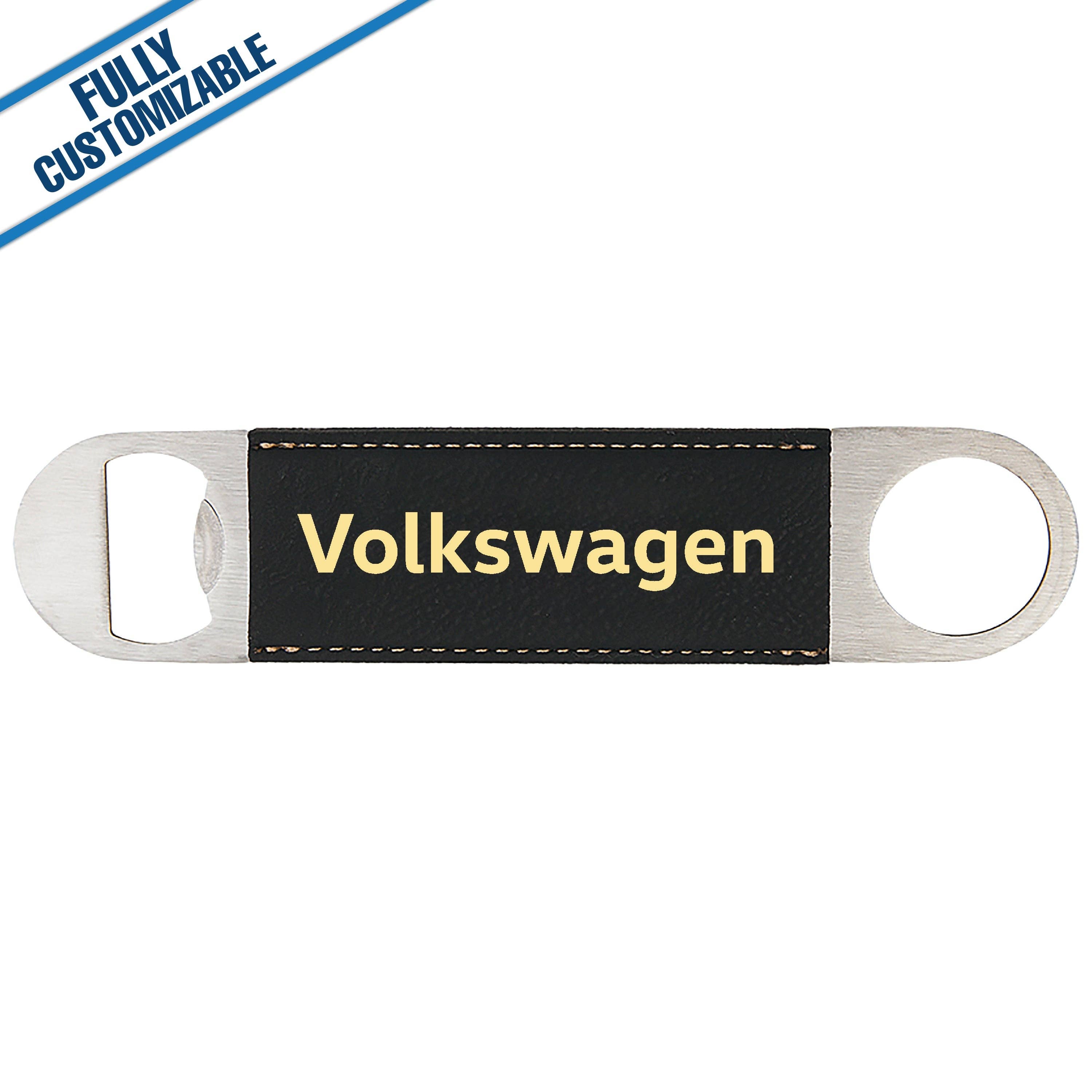 GiftWorksPlus - Wholesale Bottle/Wine Opener - Engraved Leatherette Grip Bottle Opener - Fully Customizable0