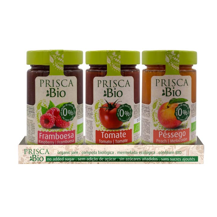 Casa da Prisca - Wholesale Jam/Jelly - 100% Organic Raspberry-Tomato-Peach Candy - No Addition
