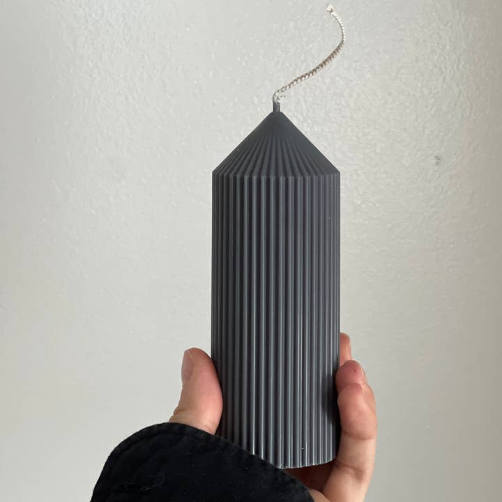 Project Helios - Wholesale Pillar Candle - Cone pillar ribbed candle, table decoration, Spring colour2