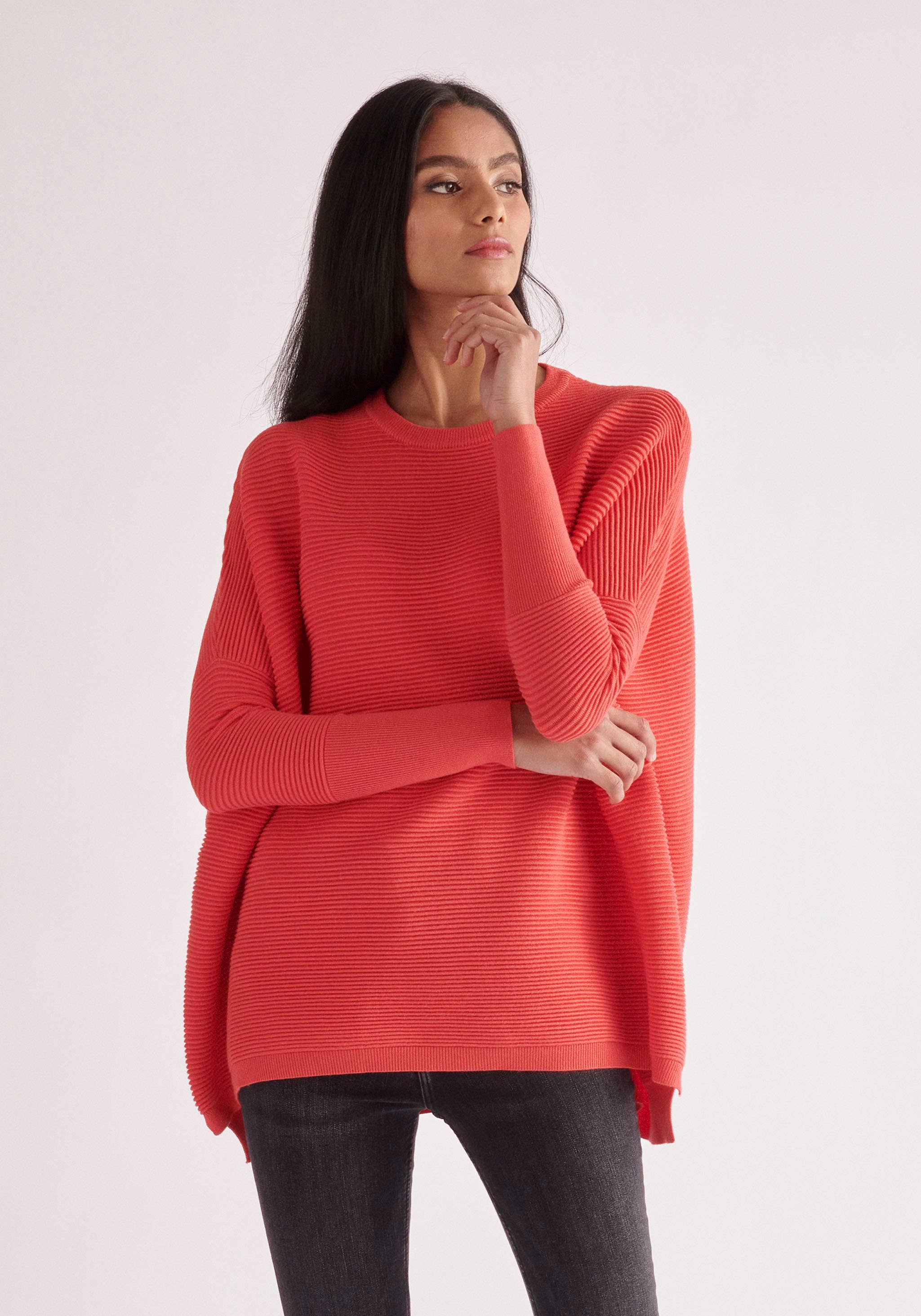 Paisie – wholesale Pullovertröja - Dam – Paisie ribbad tröja med lös passform45