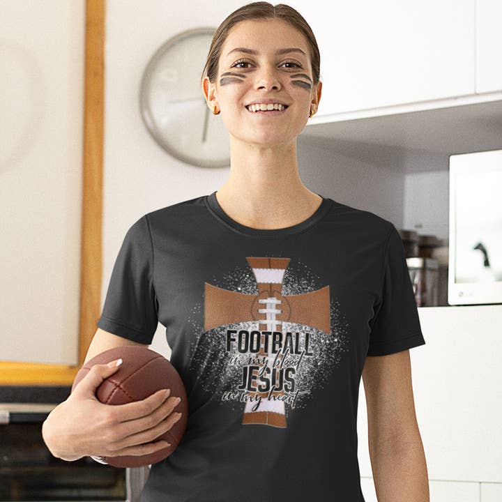 Camiseta Jesus e Futebol por atacado de Tidal Colors