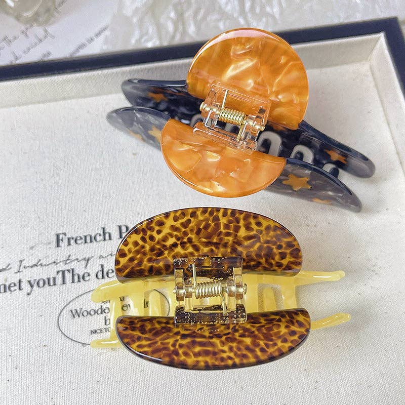 WEST AUSSIE SUPPLIES – Engroshandel Hårspænde - Dame – Hårklemme i acetat med sol- og månemotiv4