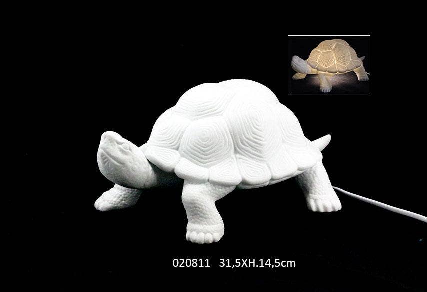 Faye - Wholesale Decorative Figurine - Turtle Porcelain Lamp 31.5 X 20.7 X H.14.5 cm0