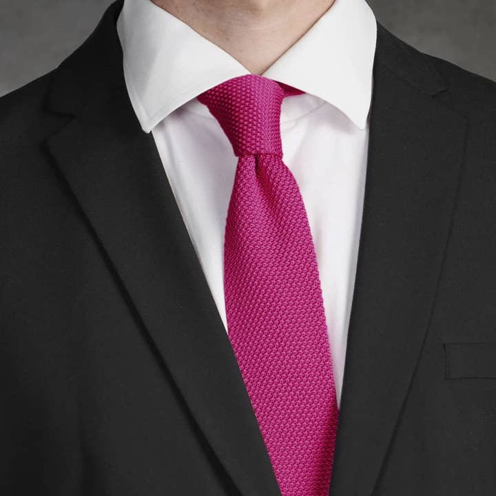 Josvil - Venta al por mayor Corbata - Hombre - CORBATA PUNTO FUCSIA BUGANVILLA1