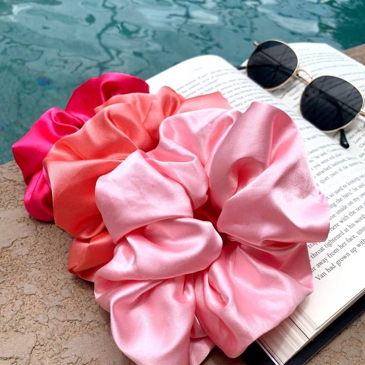 Beyond Scrunchies - Wholesale Scrunchie - Women's - WATERMELON - Mulberry Silk Scrunchie5