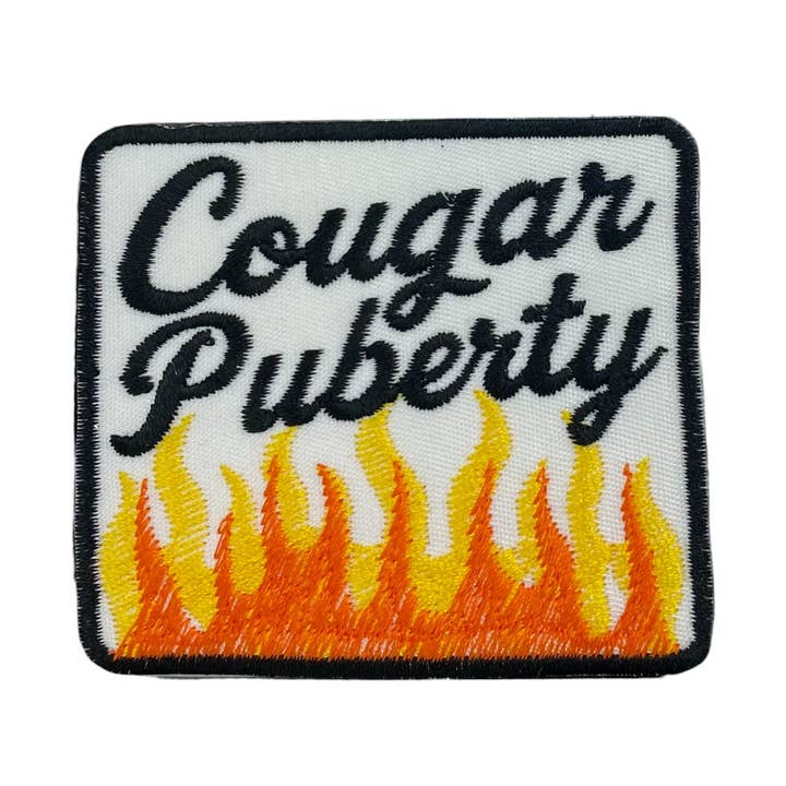 Puberté du couguar, ménopause, drôle, écusson thermocollant pour la vente par Wholesale Applique