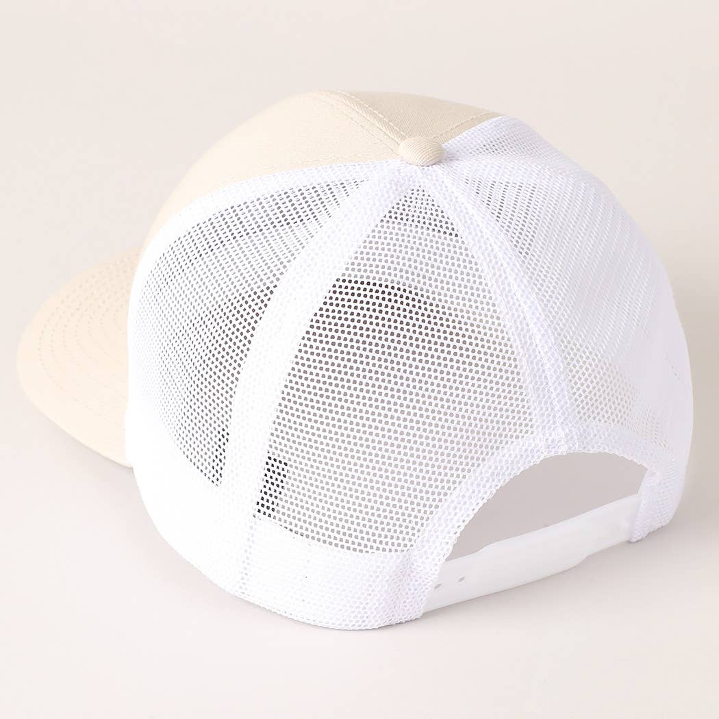 Fashion City - Wholesale Trucker Hat - Unisex - Two Tone Cotton Trucker Hat with Mesh Back46