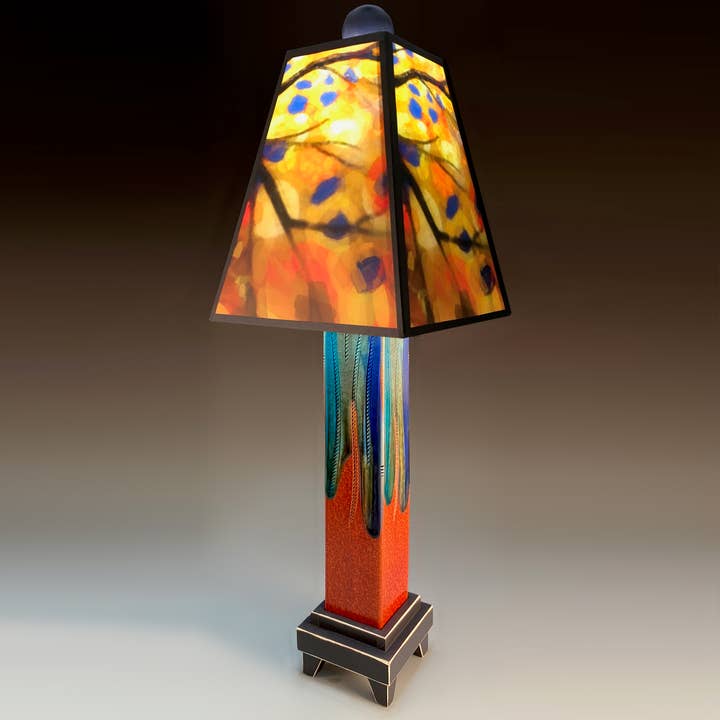 Macone Clay / Spooner Creek - Wholesale Accent/Desk Lamp - X - Stained Tree Lamp