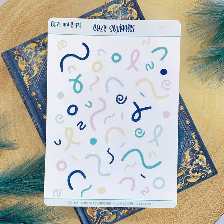 Squiggle Planner klistermärken för wholesale av Cosy & Card
