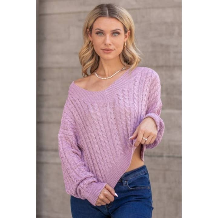 Verte - Wholesale Knit Sweater - Women's - CROPPED SWEATER_78T1047