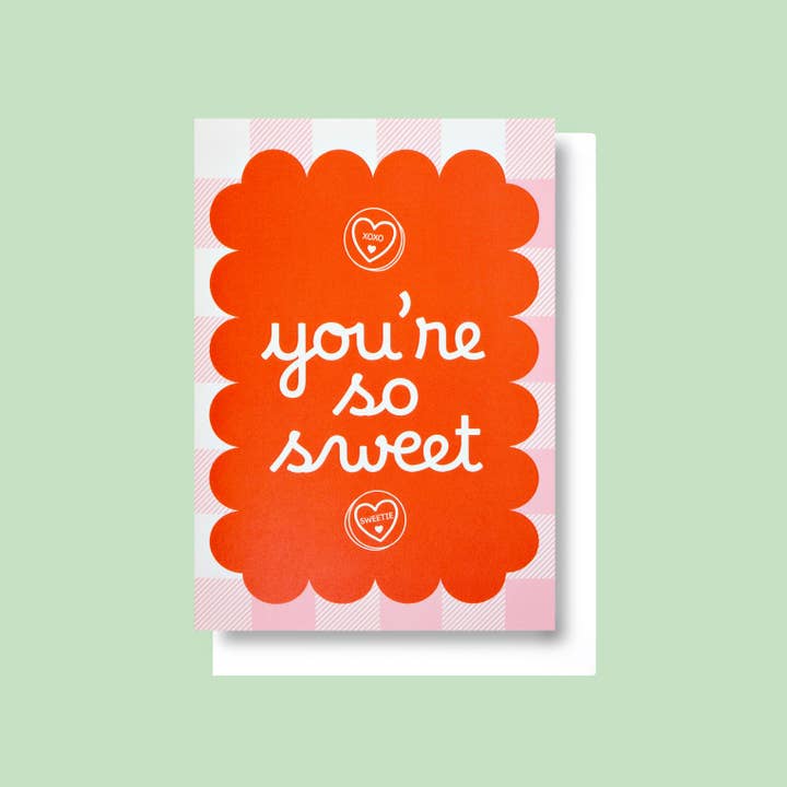Frenchie You're So Sweet Card for wholesale by Good Thanks Paper