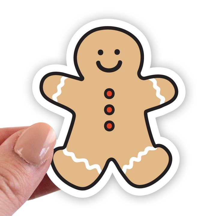 Gingerbread Man | Sticker for wholesale by by brie