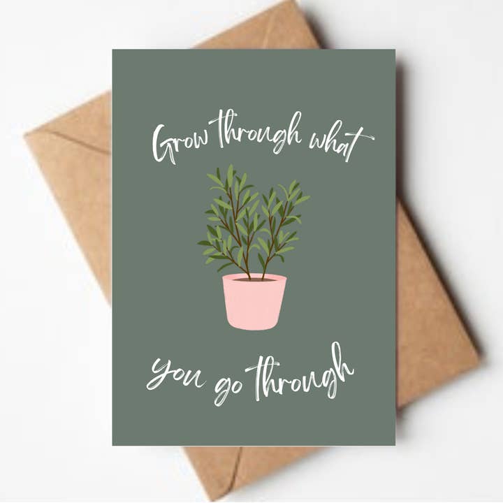 Positive Plant Card for wholesale by Stationary Bliss