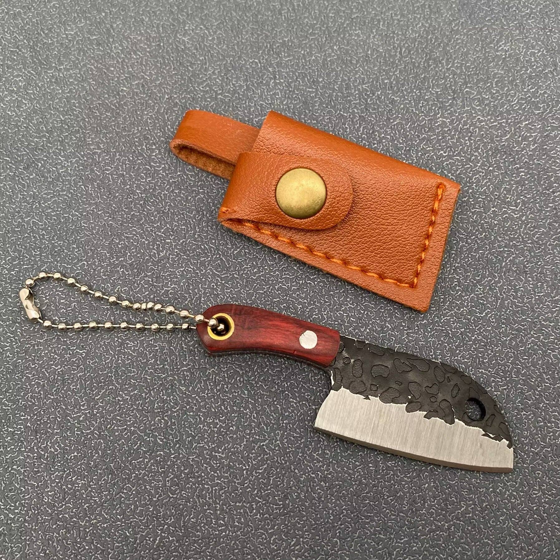 Mio Queena - Wholesale Pocket Knife/Holder - Black Enamel Mini Knife With Protective Sleeve10