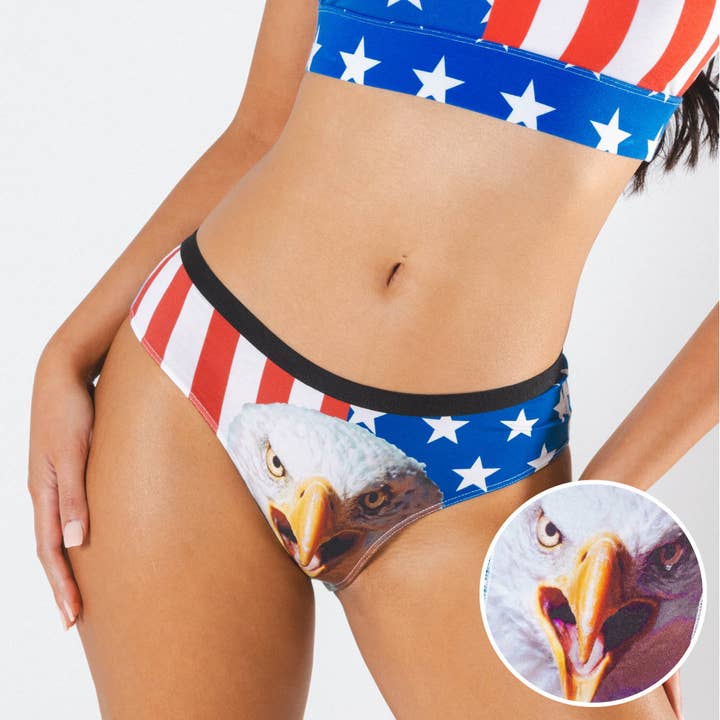 La Mascotte | Culotte Effrontée Drapeau Américain pour la vente par Shinesty, Inc