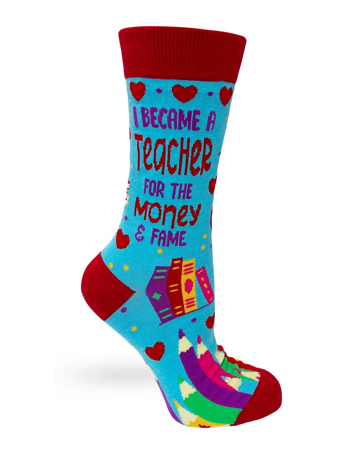 Fabdaz – Großhandel Socken – Damen – Crew-Socken für Damen von I Became A Teacher For The Money and Fame2