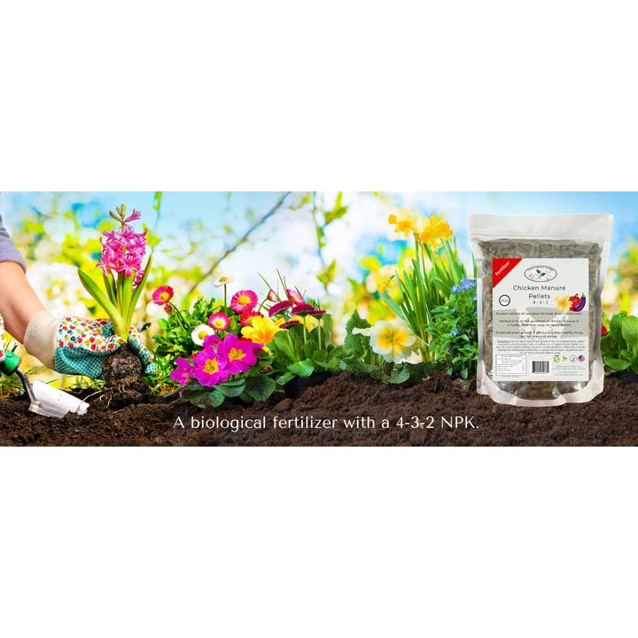 Happy Bunny Farms - Wholesale Fertilizer - Chicken Manure Pellets Fertilizer and Soil Rebuilder, Org.4