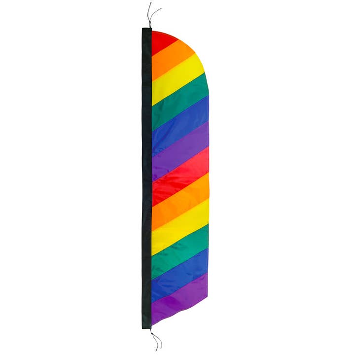 7-foot Rainbow Feather Banner for wholesale by In the Breeze, LLC.