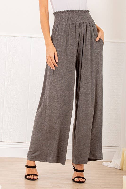 HEIMISH – wholesale Byxor - Dam – SP1123-10 BREDA VIKBARA BYXOR MED SMOCKAD OCH SI4