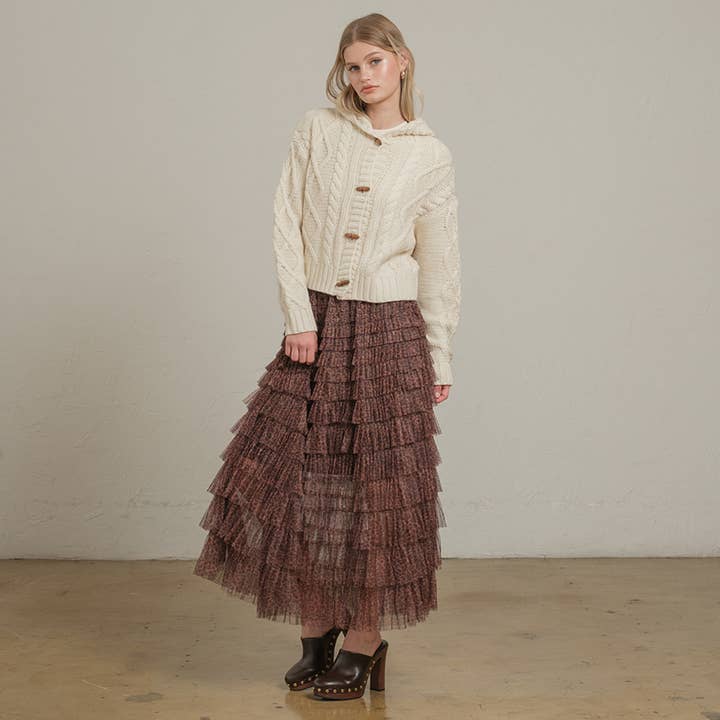 IVORY Hoodie toggle sweater cardigan - RSW1125 for wholesale on Faire2