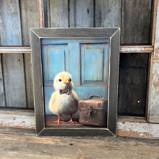 HMK457L Chick Suitcase for wholesale by JanMichaels Art & Home