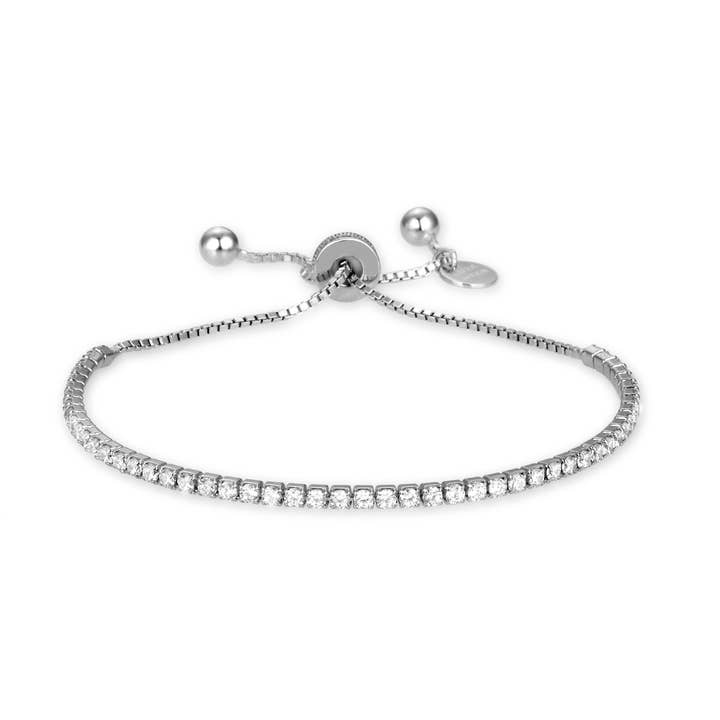 Pulsera Luxenter de Plata de Ley 925 con Circonita Brillante acabada en rodio - Kileh for wholesale by Luxenter