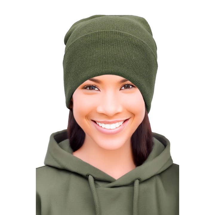 ASSORTED Dark Neutrals Acrylic Cuffed Beanie for wholesale on Faire1